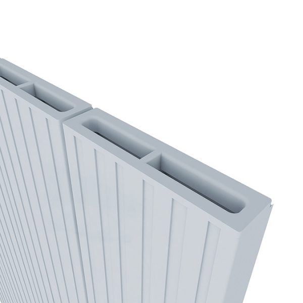 Carisa Boreas M Textured White Electric Aluminum Radiator 1800 x 369mm - Image 2