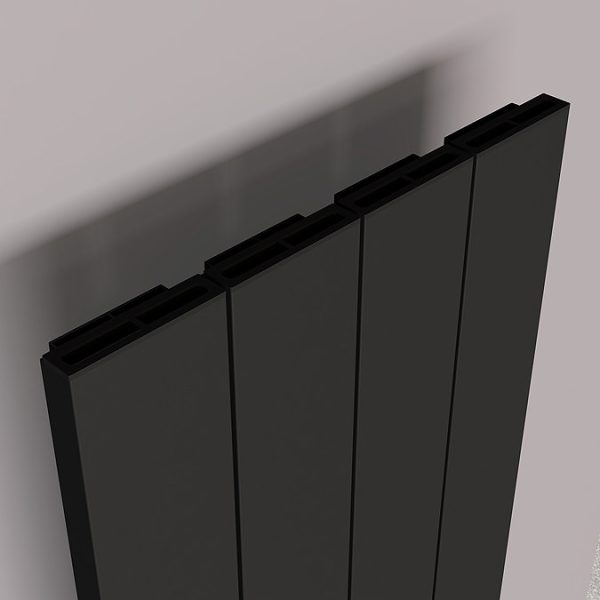 Carisa Boreas N Textured Black Electric Aluminum Radiator 1800 x 369mm - Image 2