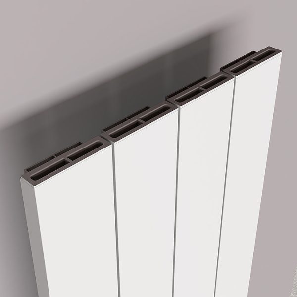 Carisa Boreas N Textured White Electric Aluminum Radiator 1800 x 369mm - Image 2