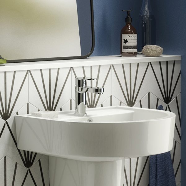 Bosa Mono Basin Mixer Tap   Chrome - Image 2
