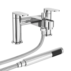 Bosa Bath Shower Mixer Taps with Shower Kit   Chrome