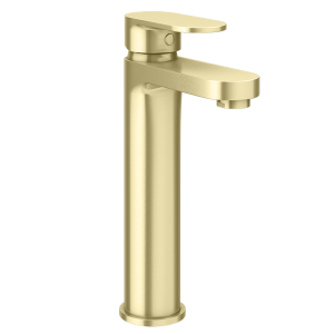 Bosa High Rise Mono Basin Mixer Tap   Brushed Brass