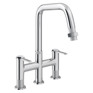 Bower Industrial 3 Hole Sink Mixer with Pull Out Spray   Chrome