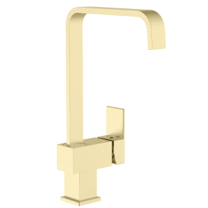 Bower Square Single Lever Mono Sink Mixer   Brushed Brass