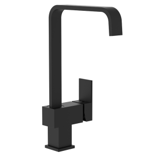 Bower Square Single Lever Mono Sink Mixer   Matt Black