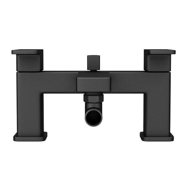 Toreno Modern Black Chrome Bath Shower Mixer Tap incl. Shower Kit - Image 3