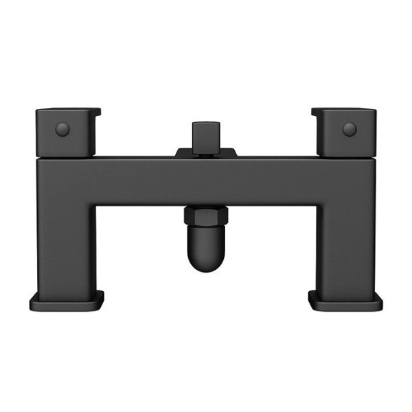 Toreno Modern Black Chrome Bath Shower Mixer Tap incl. Shower Kit - Image 2