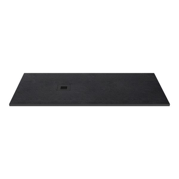 Imperia 1700 x 800mm Black Slate Effect Rectangular Shower Tray + Black Waste - Image 5