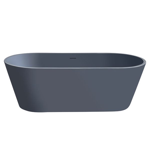 Brooklyn Double Ended Freestanding Bath Matt Blue (1700 x 800mm) with Waste - Image 3