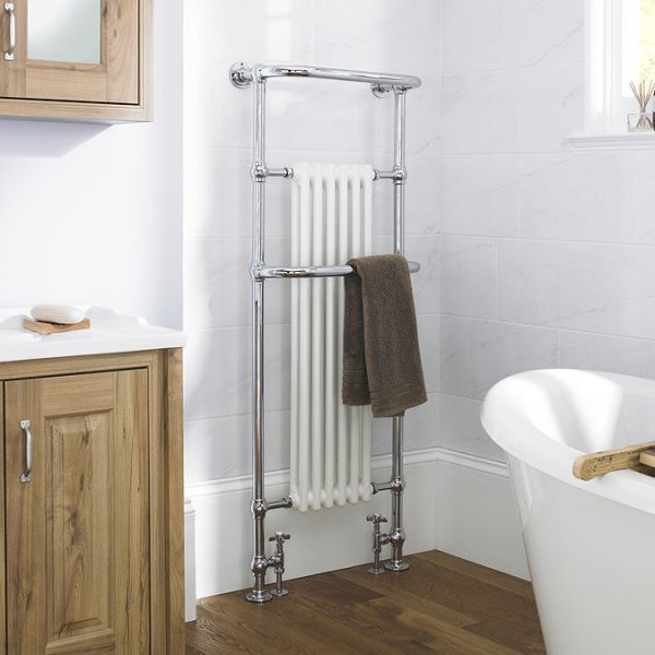 Hudson Reed Brampton Traditional Heated Towel Rail   1500 x 575mm - Image 2