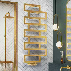 Terma Bookie Brass Heated Towel Rail 1155 x 500mm