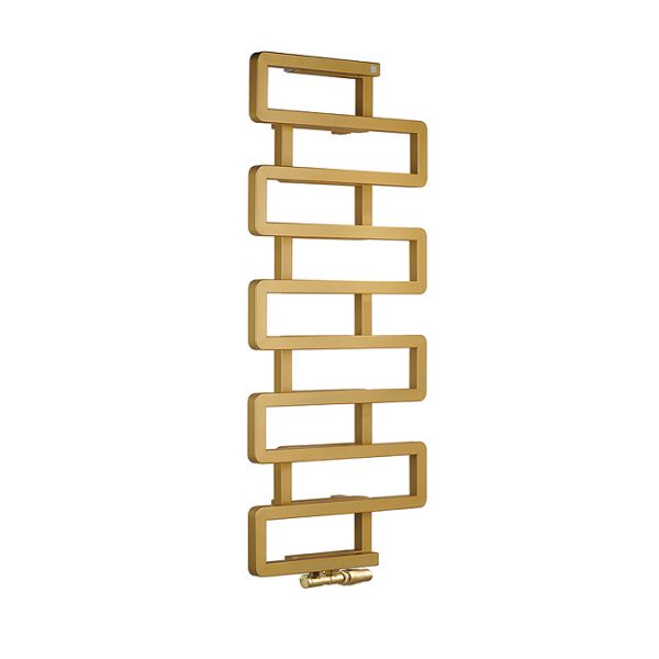Terma Bookie Brass Heated Towel Rail 1155 x 500mm - Image 6
