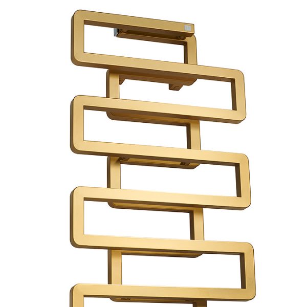 Terma Bookie Brass Heated Towel Rail 1155 x 500mm - Image 8