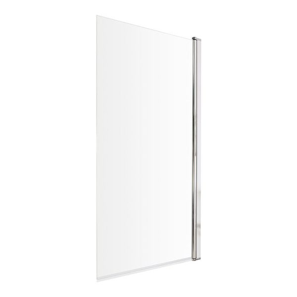 Bordo Single Ended Bath 1700 x 750mm with Hinged Square Bath Screen - Image 6