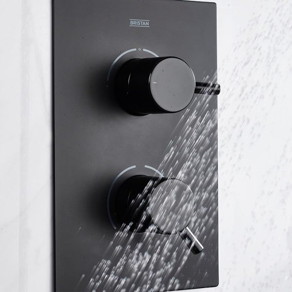Bristan Apelo Concealed Dual Control Shower Pack   Black - Image 4