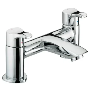 Bristan Capri Contemporary Pillar Bath Filler   Chrome