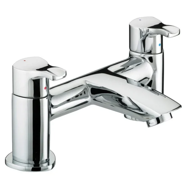 Bristan Capri Contemporary Pillar Bath Filler   Chrome