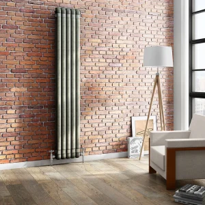 Buxton 1800 x 318mm Raw Metal (Lacquered) 2 Column Vertical Radiator