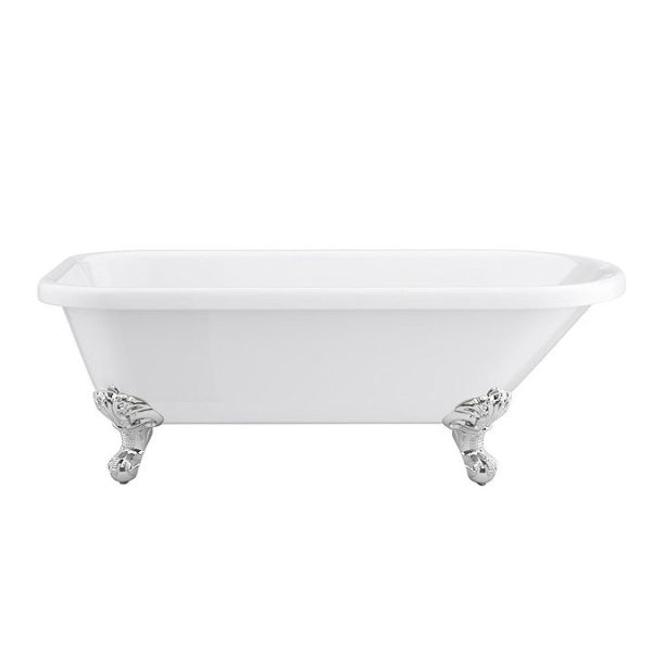 Bromley 1780 Single Ended Roll Top Bath + Chrome Leg Set - Image 3