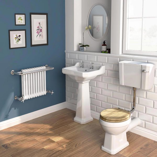 Bromley Traditional Wall Hung Towel Rail Radiator (742 x 492mm) - Image 5