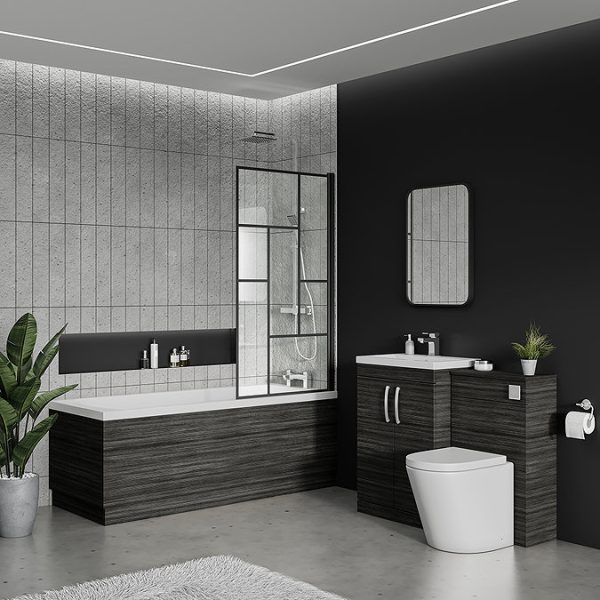 Brooklyn Black Single Ended Bath - Image 2