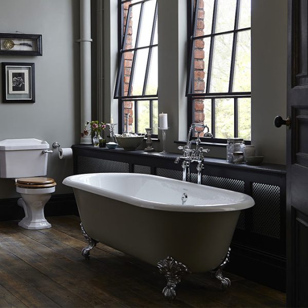 Heritage Buckingham Roll Top Cast Iron Bath (1700x770mm) with Feet - Image 5