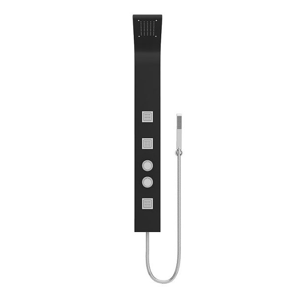 Maverick Tower Shower Panel (Thermostatic) Black - Image 2