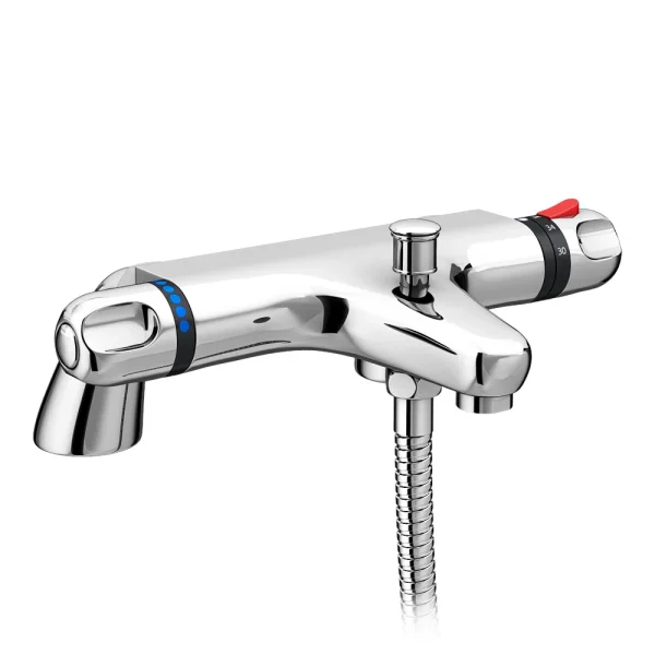 Coral Modern Thermostatic Bath Shower Mixer   Bottom Outlet