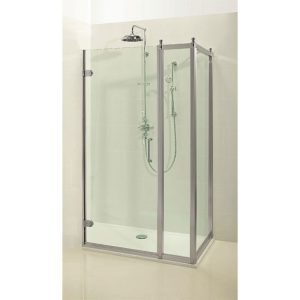 Burlington Traditional Hinged Shower Door with Inline Panel & Side Panel