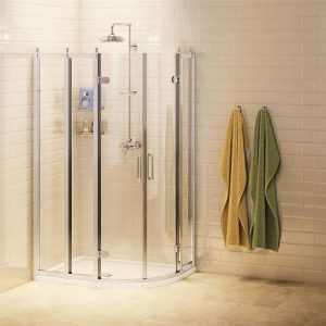 Burlington   Traditional Offset Quadrant 80cm & 40cm In Line Panel