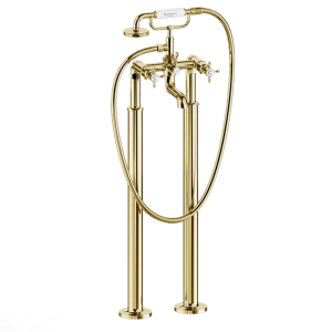 Burlington Guild Freestanding Bath Shower Mixer   Gold