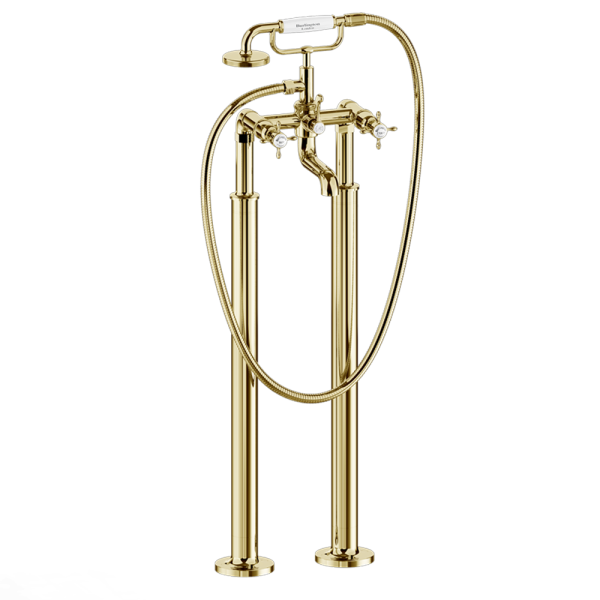 Burlington Guild Freestanding Bath Shower Mixer   Gold
