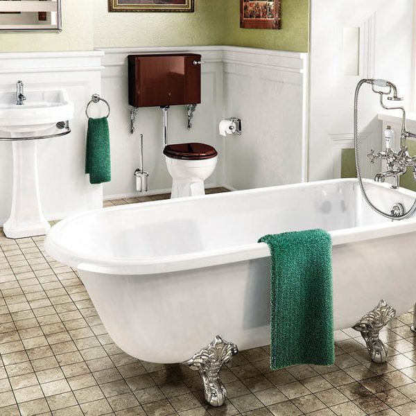 Burlington Blenheim Single Ended 1700 x 750mm Freestanding Bath + Legs - Image 2