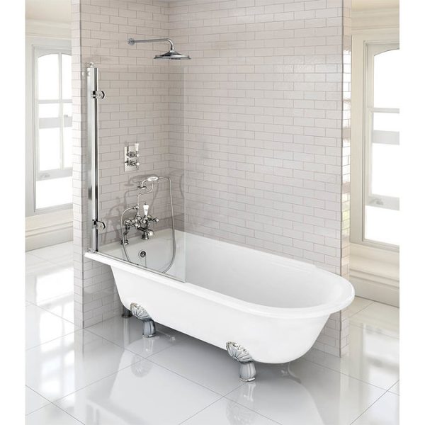 Burlington Hampton LH 1700 x 750mm Showering Bath + Legs - Image 2