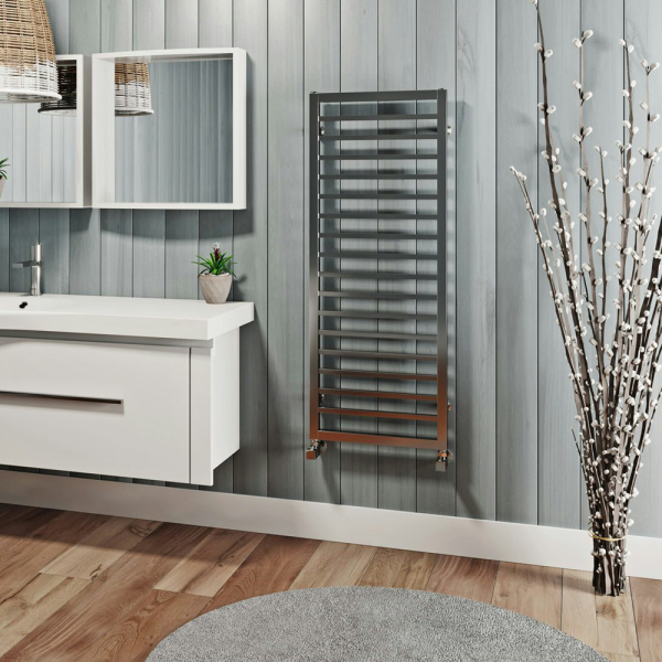 The Heating Co. Lagos Chrome 1000 x 450mm Heated Towel Rail