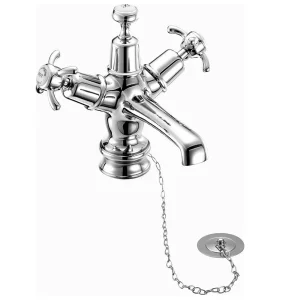 Burlington Anglesey Regent Basin Mixer Tap with Plug & Chain Waste