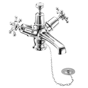 Burlington Birkenhead Basin Mixer Tap with Ceramic Indice & Plug and Chain