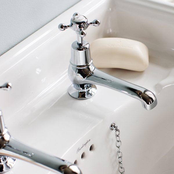 Burlington Claremont   Chrome 5" Basin Taps - Image 3