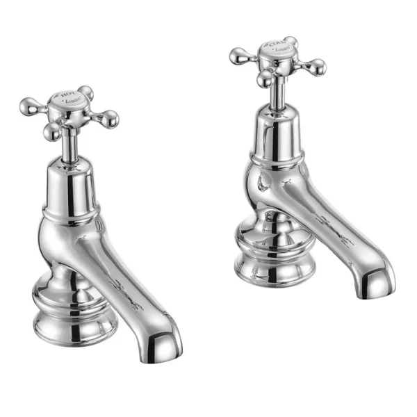 Burlington Claremont Regent   Chrome 5" Basin Taps