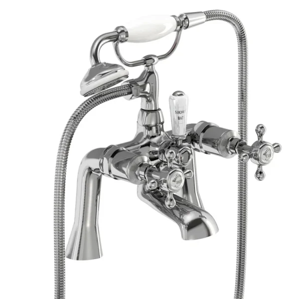 Burlington   Stafford Bath Deck Mounted Shower Mixer