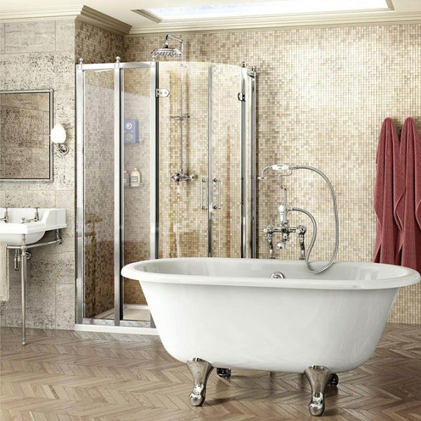 Burlington   Traditional Offset Quadrant 80cm & 40cm In Line Panel - Image 2