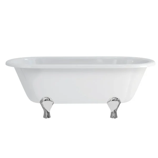 Burlington Windsor Double Ended 1700mm with Chrome Luxury Arc Feet