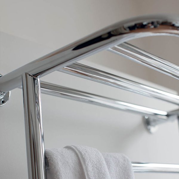 Burlington Strand Chrome Traditional Radiator and Angled Valves - Image 2