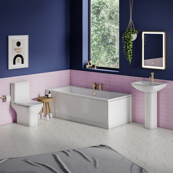 Buxton Matt White Double Ended Bath - Image 2