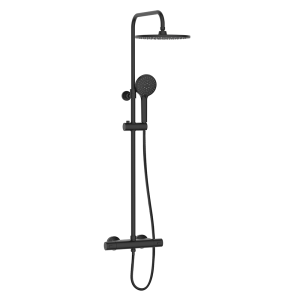 Bristan Buzz Bar Shower Mixer with Rigid Riser Kit   Black