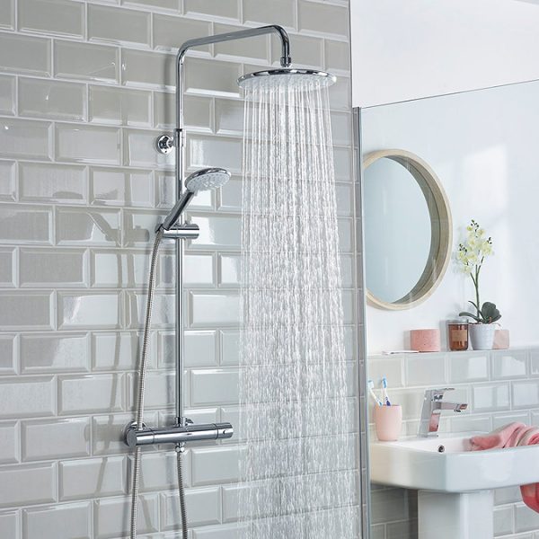 Bristan Buzz2 Cool Touch Bar Shower Mixer with Rigid Riser Kit   Chrome - Image 2