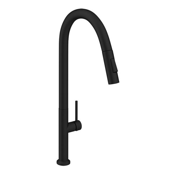 Bower Geneva Kitchen Sink Mixer with Pull Out Hose and Spray Head   Matt Black - Image 2