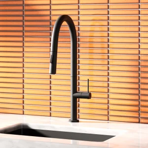 Bower Geneva Kitchen Sink Mixer with Pull Out Hose and Spray Head   Matt Black