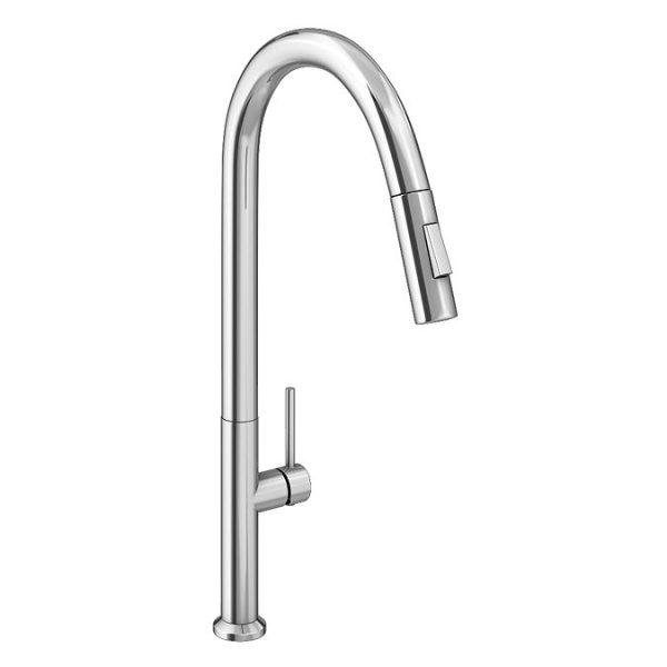 Bower Geneva Kitchen Sink Mixer with Pull Out Hose and Spray Head   Polished Stainless Steel - Image 2