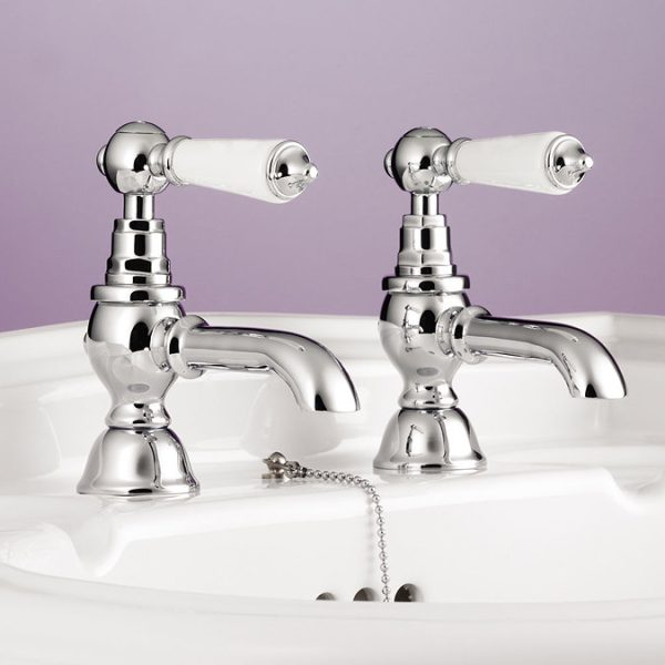 Silverdale Berkeley Basin Pillar Taps Chrome - Image 2